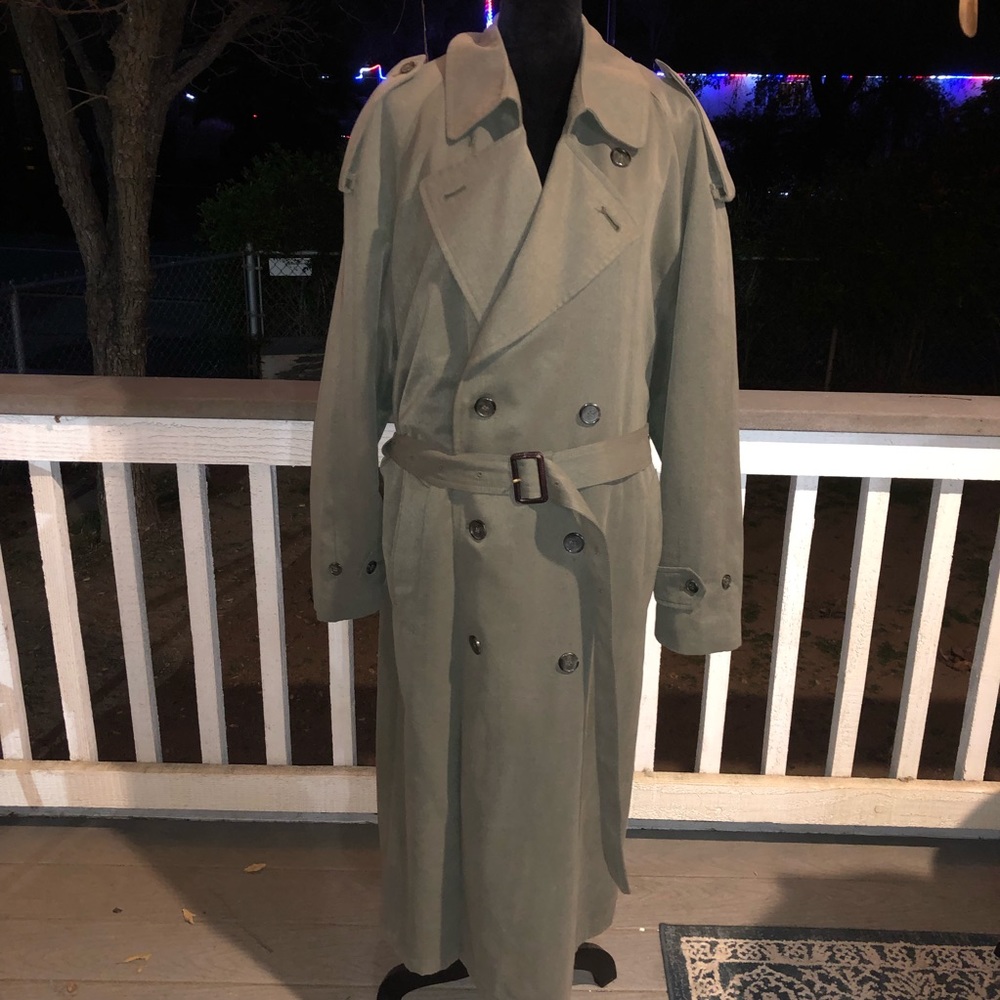 Evan-Picone Trench coat removable wool liner
